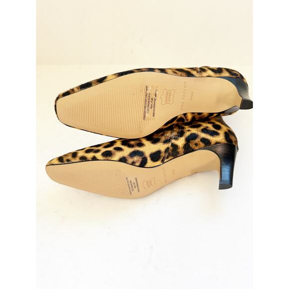 NWOB Ann Taylor Animal Print Haircalf Skinny Heel Bootie 5.5 - Picture 4 of 6
